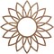 Ekena Millwork Daisy Wood Fretwork Pierced Ceiling Medallion, Walnut, 38"OD x 12 1/2"ID x 3/8"T CMWP38X38X0375DAWA - alternate 1